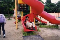 On the slide