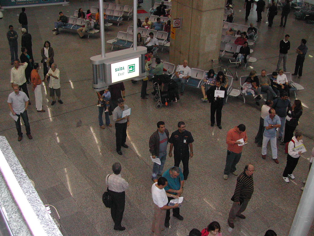 Airport, Rio de Janeiro, awaiting flight to Vitoria