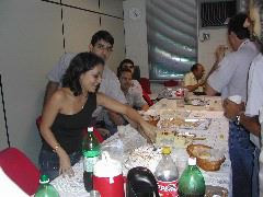 Cutting the cake