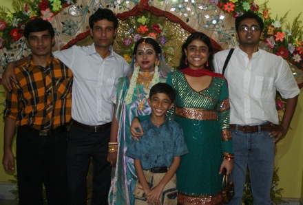 Arpita with all the cousin brothers and sisters of Sourav
