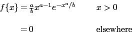 \begin{displaymath} \setlength \arraycolsep{0.1em} \begin{array}{rclcl} f\{x\} ... ... &&\qquad x>0 \\ &=&0&& \qquad\hbox{elsewhere} \end{array}\end{displaymath}