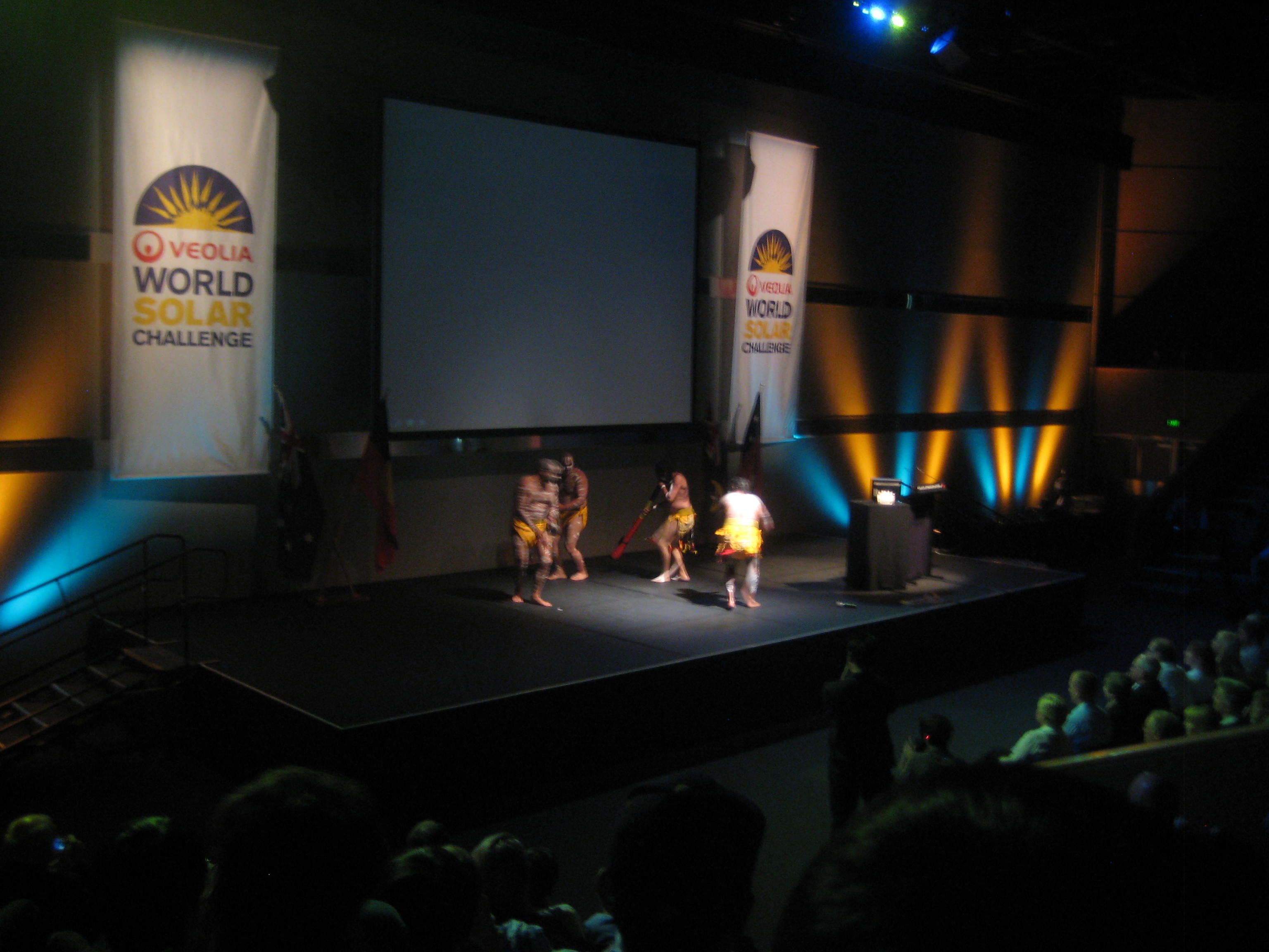 28. Aboriginal dancing at the award ceremony