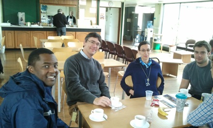 Mandla Sibanda arrives from South Africa. Andy Gingell (PT Group member) visiting from ArcelorMittal