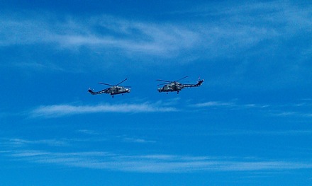 The RAF Balck Cats Helicpter Display Team