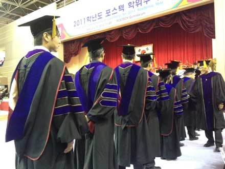 Graduation ceremonies in POSTECH, Pohang, South Korea