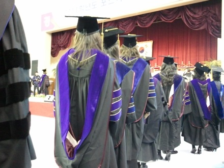 Graduation ceremonies in POSTECH, Pohang, South Korea