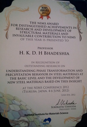 Harry, NIMS Award 2012