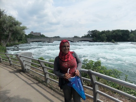 Hala Salman Hasan at Niagra Falls, July 2012