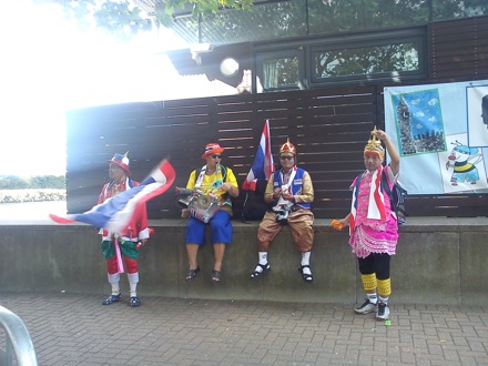 Wilberth Solano and James Nygaard at the London 2012 Olympics  37 Thai supporters