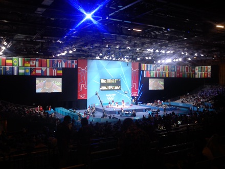 Wilberth Solano and James Nygaard at the London 2012 Olympics  31 Women's 75kg