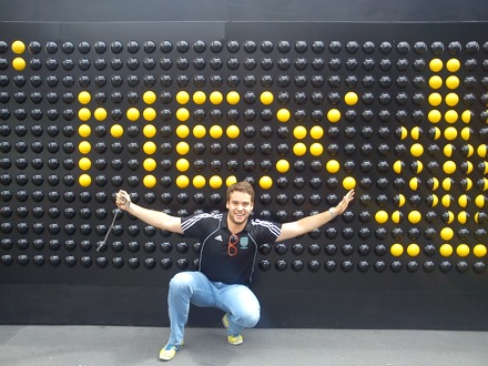 Wilberth Solano and James Nygaard at the London 2012 Olympics 01 Wil at Kings Cross