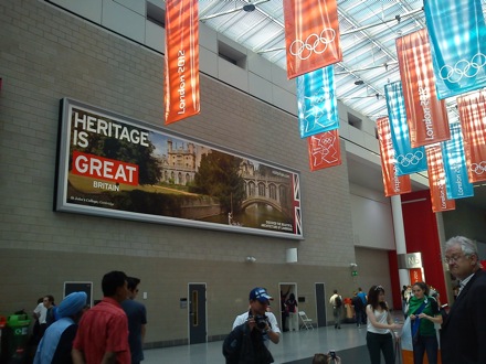 Wilberth Solano and James Nygaard at the London 2012 Olympics 19 Inside Arena
