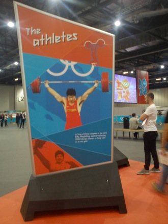 Wilberth Solano and James Nygaard at the London 2012 Olympics 27 Display