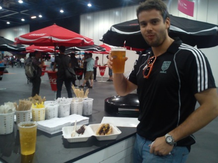 Wilberth Solano and James Nygaard at the London 2012 Olympics 41 Interval beers