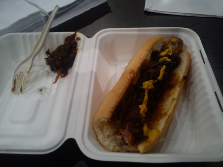 Wilberth Solano and James Nygaard at the London 2012 Olympics 42 Hotdog