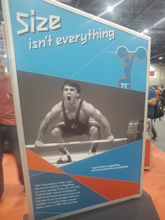 Wilberth Solano and James Nygaard at the London 2012 Olympics 30 Display