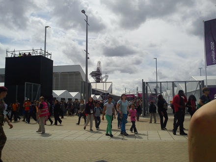 Wilberth Solano and James Nygaard at the London 2012 Olympics 05 Restricted access to main arena