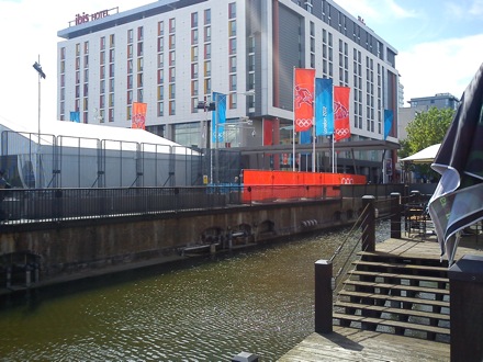 Wilberth Solano and James Nygaard at the London 2012 Olympics  09 London Docklands