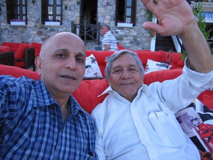 Amir Shirzadi and his father in Turkey