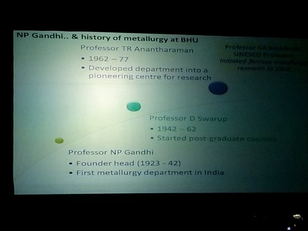 Phase Transformations and Complex Properties Research Group, Harry Bhadeshia, Varanasi, India, National Metallurgists Day, Conference, Banaras Hindu University