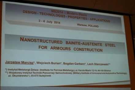 Warsaw, Poland, nanostal conference, modern steels, superbainite, nanostructured bainite