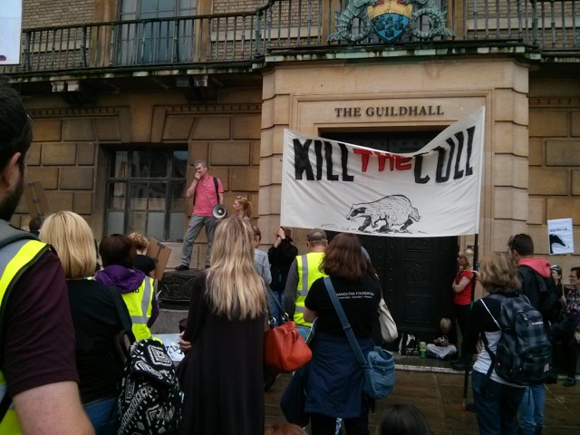 Stop the badger cull, Cambridge, U.K.