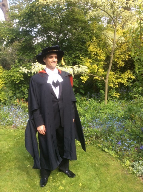 Tim Ramjaun graduates, Darwin College, Ph.D.