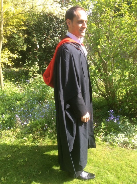 Tim Ramjaun graduates, Darwin College, Ph.D.