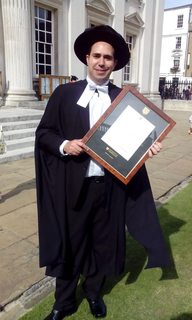 Hector Romero Pous graduates, University of Cambridge