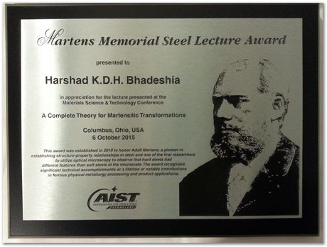 Harry Bhadeshia, MST meeting, metallurgy, George Krauss
