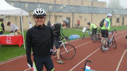 Oxford to Cambridge Bike ride, Hyun Kyung Kim, Mathew Peet, Lin Sun, James Nygaard, Siti, Steve Ooi, Priti, Bill Clyne