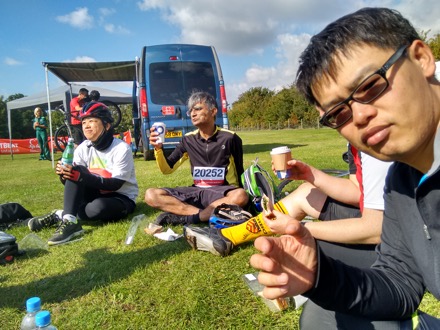 Oxford to Cambridge Bike ride, Hyun Kyung Kim, Mathew Peet, Lin Sun, James Nygaard, Siti, Steve Ooi, Priti, Bill Clyne