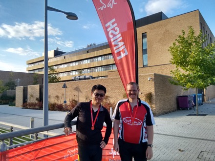 Oxford to Cambridge Bike ride, Hyun Kyung Kim, Mathew Peet, Lin Sun, James Nygaard, Siti, Steve Ooi, Priti, Bill Clyne