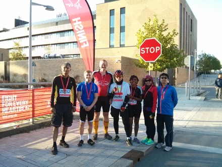 Oxford to Cambridge Bike ride, Hyun Kyung Kim, Mathew Peet, Lin Sun, James Nygaard, Siti, Steve Ooi, Priti, Bill Clyne