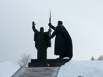 War Memorial, Tomsk, Russian Federation, Siberia, Harry Bhadeshia, Lindsey Greer, phase transformations and complex properties research group