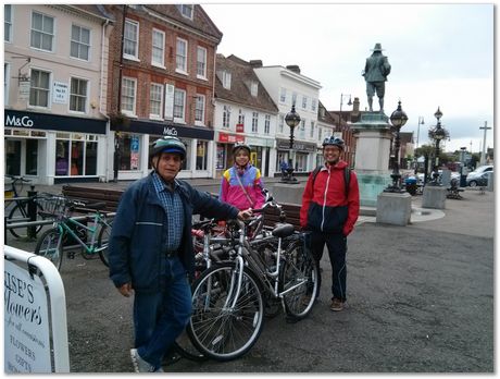 Amir Shirzadi, Siti, Lin Sun, Harry Bhadeshia, Steve Ooi, Oxford to Cambridge Bike Ride