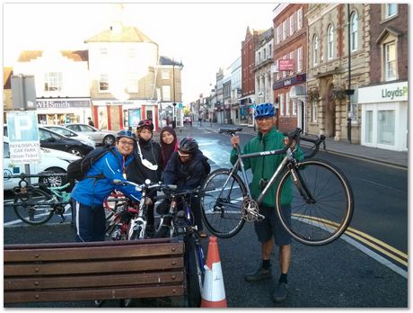 Oxford to Cambridge bike ride, Mathew Peet, Siti, Hyun-Kyung Kim, Steve Ooi, Priti, Harry Bhadeshia