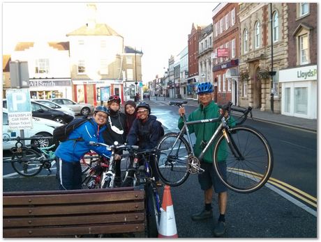 Oxford to Cambridge bike ride, Mathew Peet, Siti, Hyun-Kyung Kim, Steve Ooi, Priti, Harry Bhadeshia