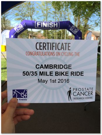 Cambridge 50 mile bike ride