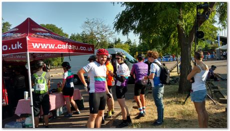 London to Cambridge bike ride, July 2018, Apparao Chintha, Harry Bhadeshia