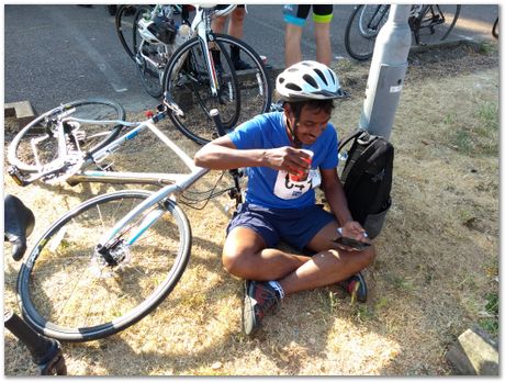 London to Cambridge bike ride, July 2018, Apparao Chintha, Harry Bhadeshia