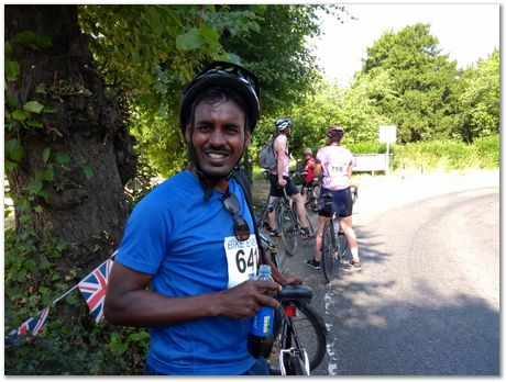 London to Cambridge bike ride, July 2018, Apparao Chintha, Harry Bhadeshia