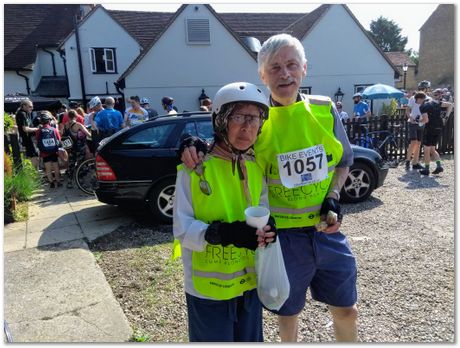 London to Cambridge bike ride, July 2018, Apparao Chintha, Harry Bhadeshia