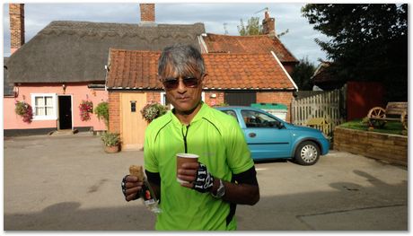 Suffolk bike ride, Apparao Chintha, Gebril El Fallah, Steve Ooi, Harry Bhadeshia, cycling, September 2018