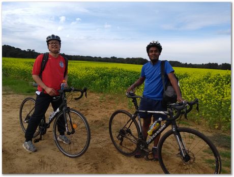 Suffolk bike ride, Apparao Chintha, Gebril El Fallah, Steve Ooi, Harry Bhadeshia, cycling, September 2018