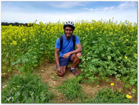 Suffolk bike ride, Apparao Chintha, Gebril El Fallah, Steve Ooi, Harry Bhadeshia, cycling, September 2018