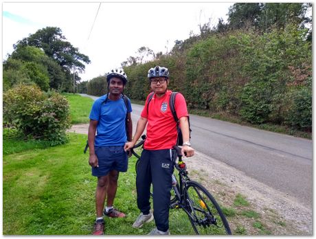 Suffolk bike ride, Apparao Chintha, Gebril El Fallah, Steve Ooi, Harry Bhadeshia, cycling, September 2018