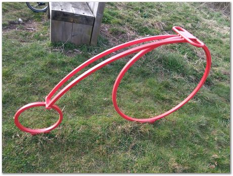 steel, Lincoln, Lincolnshire, Water Rail Way Lincolnshire bicycle ride cycle route, penny farthing bicycle, hobby horse, mustang, Harry Bhadeshia