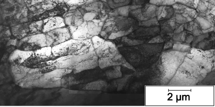 TEM of bainite in X80 steel