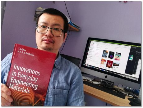 img_20210217_134047.jpg Innovations in Everyday Engineering Materials, Springer Nature, T. DebRoy and H. K. D. H. Bhadeshia, 2021, Harry Bhadeshia, University of Cambridge, Pennsylvania State University
